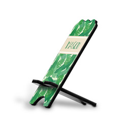 Tropical Leaves #2 Stylized Cell Phone Stand - Small w/ Name or Text
