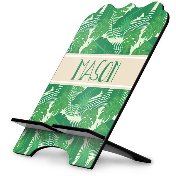Custom Tropical Leaves #2 Stylized Tablet Stand w/ Name or Text