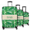 Tropical Leaves #2 3 Piece Luggage Set - 20" Carry On, 24" Medium Checked, 28" Large Checked (Personalized)