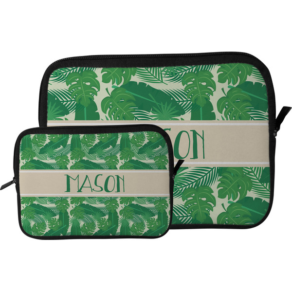 Tropical Leaves 2 Tablet Sleeve (Size Comparison)