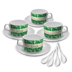 Tropical Leaves #2 Tea Cup - Set of 4 (Personalized)