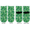 Tropical Leaves #2 Toddler Ankle Socks - Double Pair - Front and Back - Apvl