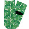 Tropical Leaves #2 Toddler Ankle Socks - Single Pair - Front and Back