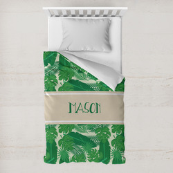 Tropical Leaves #2 Toddler Duvet Cover w/ Name or Text