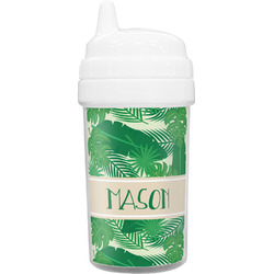 Tropical Leaves #2 Toddler Sippy Cup (Personalized)