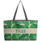 Tropical Leaves #2 Tote w/Black Handles - Front View