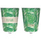 Tropical Leaves 2 Trash Can White - Front and Back - Apvl