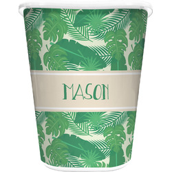 Tropical Leaves #2 Waste Basket (Personalized)