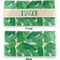 Tropical Leaves 2 Vinyl Check Book Cover - Front and Back