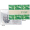 Tropical Leaves 2 Vinyl Passport Holder - Flat Front and Back