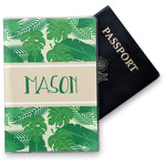 Tropical Leaves #2 Vinyl Passport Holder w/ Name or Text