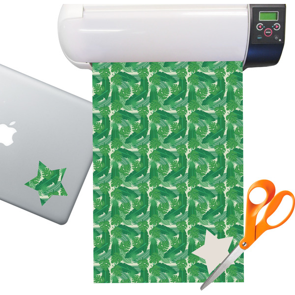 Custom Tropical Leaves #2 Sticker Vinyl Sheet (Permanent)