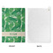 Tropical Leaves #2 Waffle Weave Golf Towel - Approval