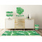 Tropical Leaves 2 Wall Graphic Decal Wooden Desk