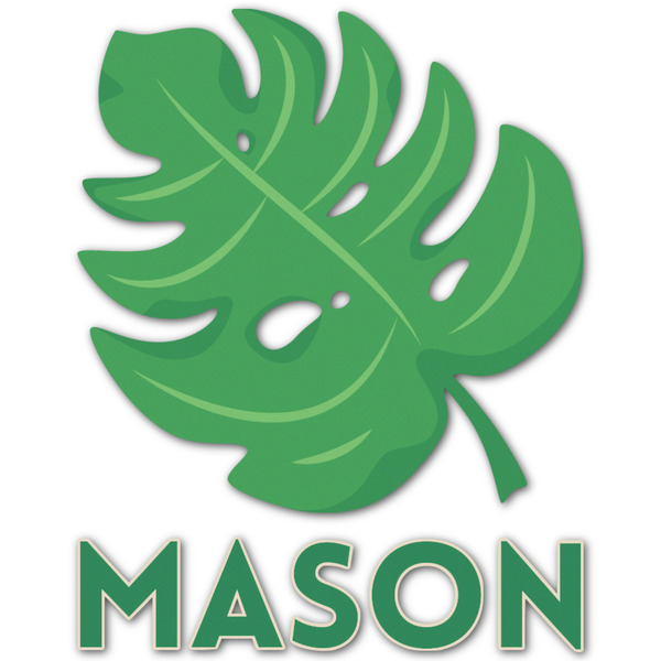 Custom Tropical Leaves #2 Graphic Decal - Medium (Personalized)