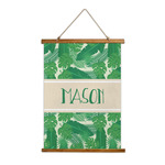 Tropical Leaves #2 Wall Hanging Tapestry - Tall (Personalized)
