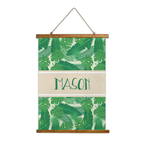Custom Tropical Leaves #2 Wall Hanging Tapestry - Tall (Personalized)