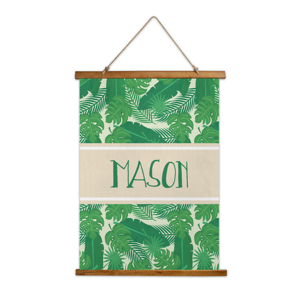 Custom Tropical Leaves #2 Wall Hanging Tapestry - Tall (Personalized)