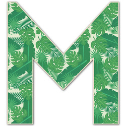 Tropical Leaves #2 Letter Decal - Custom Sizes (Personalized)