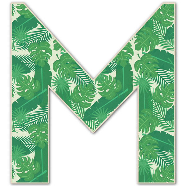 Custom Tropical Leaves #2 Letter Decal - Large (Personalized)