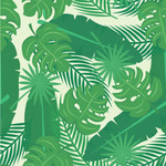 Tropical Leaves #2 Wallpaper & Surface Covering (Peel & Stick 24"x 24" Sample)