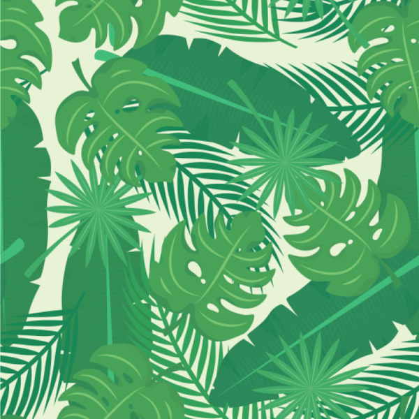 Custom Tropical Leaves #2 Wallpaper & Surface Covering (Water Activated 24"x 24" Sample)