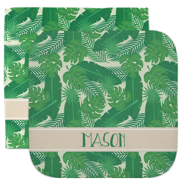 Custom Tropical Leaves #2 Facecloth / Wash Cloth (Personalized)
