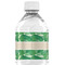 Tropical Leaves #2 Water Bottle Label - Back View