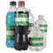 Tropical Leaves #2 Water Bottle Label - Multiple Bottle Sizes