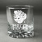 Tropical Leaves #2 Whiskey Glass - Front/Approval