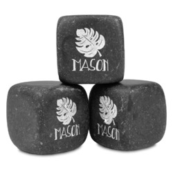 Tropical Leaves #2 Whiskey Stone Set (Personalized)