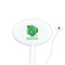 Tropical Leaves #2 Oval Plastic Stir Sticks (Personalized)