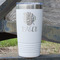 Tropical Leaves #2 20 oz Stainless Steel Tumbler - White - Double Sided (Personalized)
