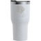 Tropical Leaves 2 White RTIC Tumbler - Front