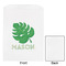 Tropical Leaves #2 White Treat Bag - Front & Back View