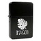 Tropical Leaves #2 Windproof Lighters - Black - Front/Main