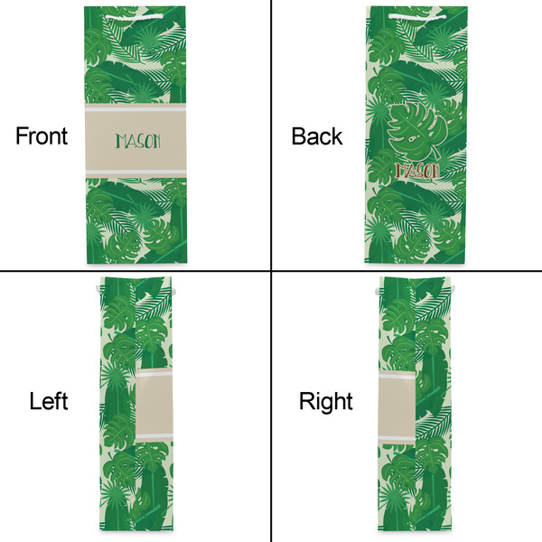 Tropical Leaves #2 Wine Gift Bag - Gloss - Approval