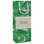 Tropical Leaves #2 Wine Gift Bags (Personalized)
