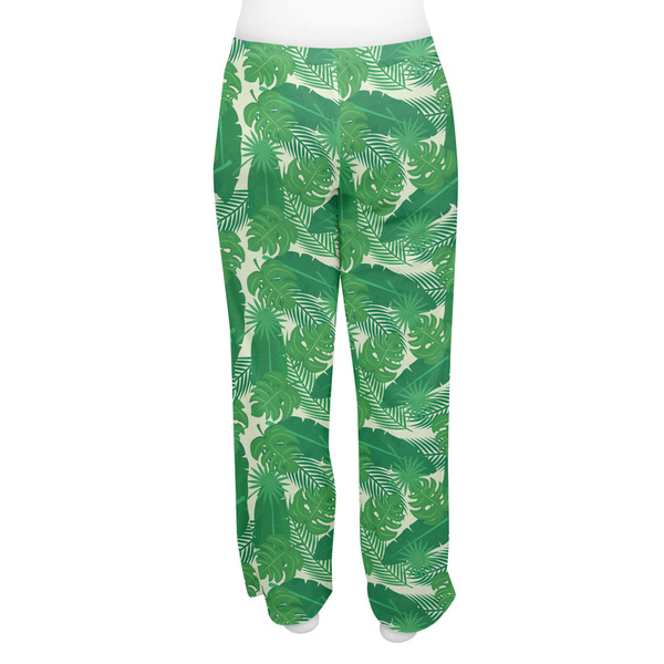 Tropical Leaves 2 Women's Pj on model - Back