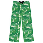 Tropical Leaves #2 Womens Pajama Pants - L