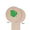 Tropical Leaves #2 Wooden 6" Food Pick - Round - Single Sided - Front & Back