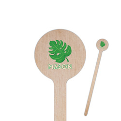 Tropical Leaves #2 Round Wooden Stir Sticks (Personalized)