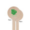 Tropical Leaves #2 Wooden 7.5" Stir Stick - Round - Single Sided - Front & Back