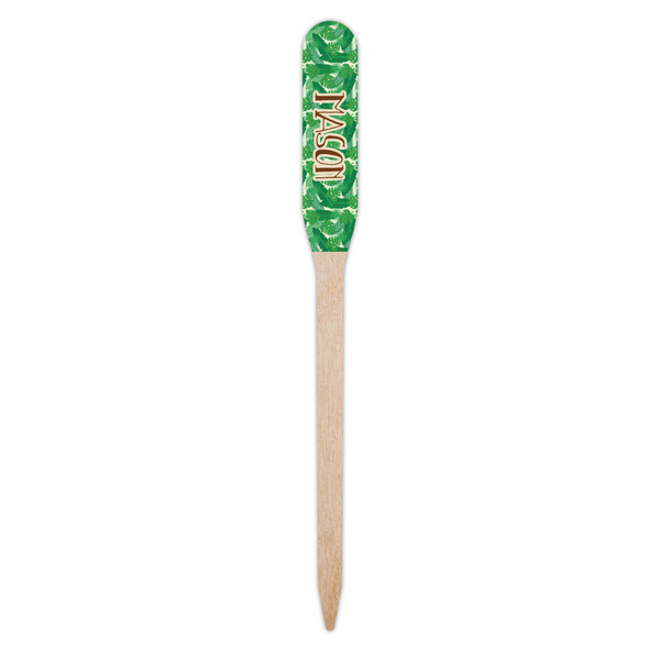 Tropical Leaves #2 Wooden Food Pick - Paddle - Single Pick