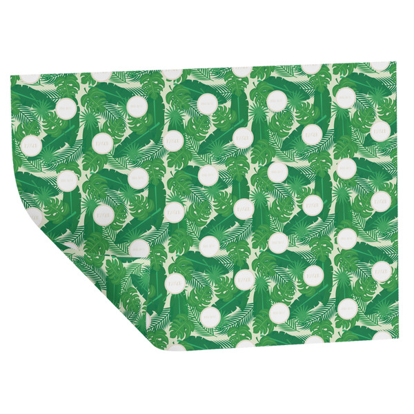 Custom Tropical Leaves #2 Wrapping Paper Sheets - Double-Sided - 20" x 28" (Personalized)