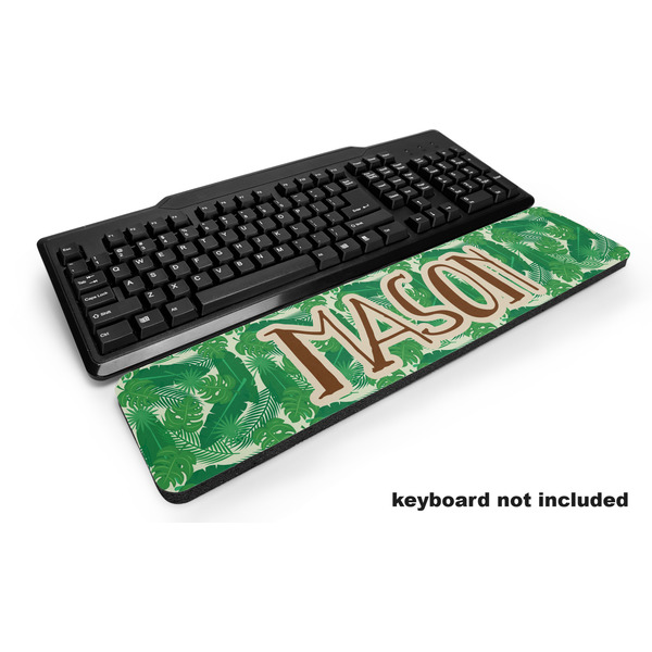 Custom Tropical Leaves #2 Keyboard Wrist Rest (Personalized)