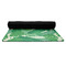 Tropical Leaves 2 Yoga Mat Rolled up Black Rubber Backing