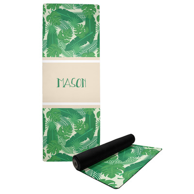 Tropical Leaves #2 Yoga Mat w/ Name or Text