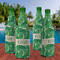 Tropical Leaves #2 Zipper Bottle Cooler - Set of 4 - LIFESTYLE