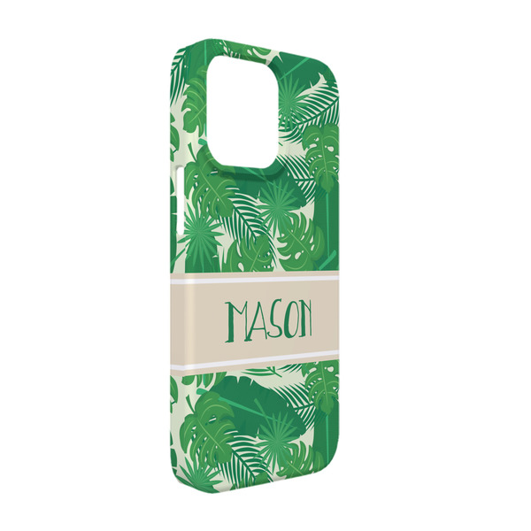 Custom Tropical Leaves #2 iPhone Case - Plastic - iPhone 13 Pro (Personalized)